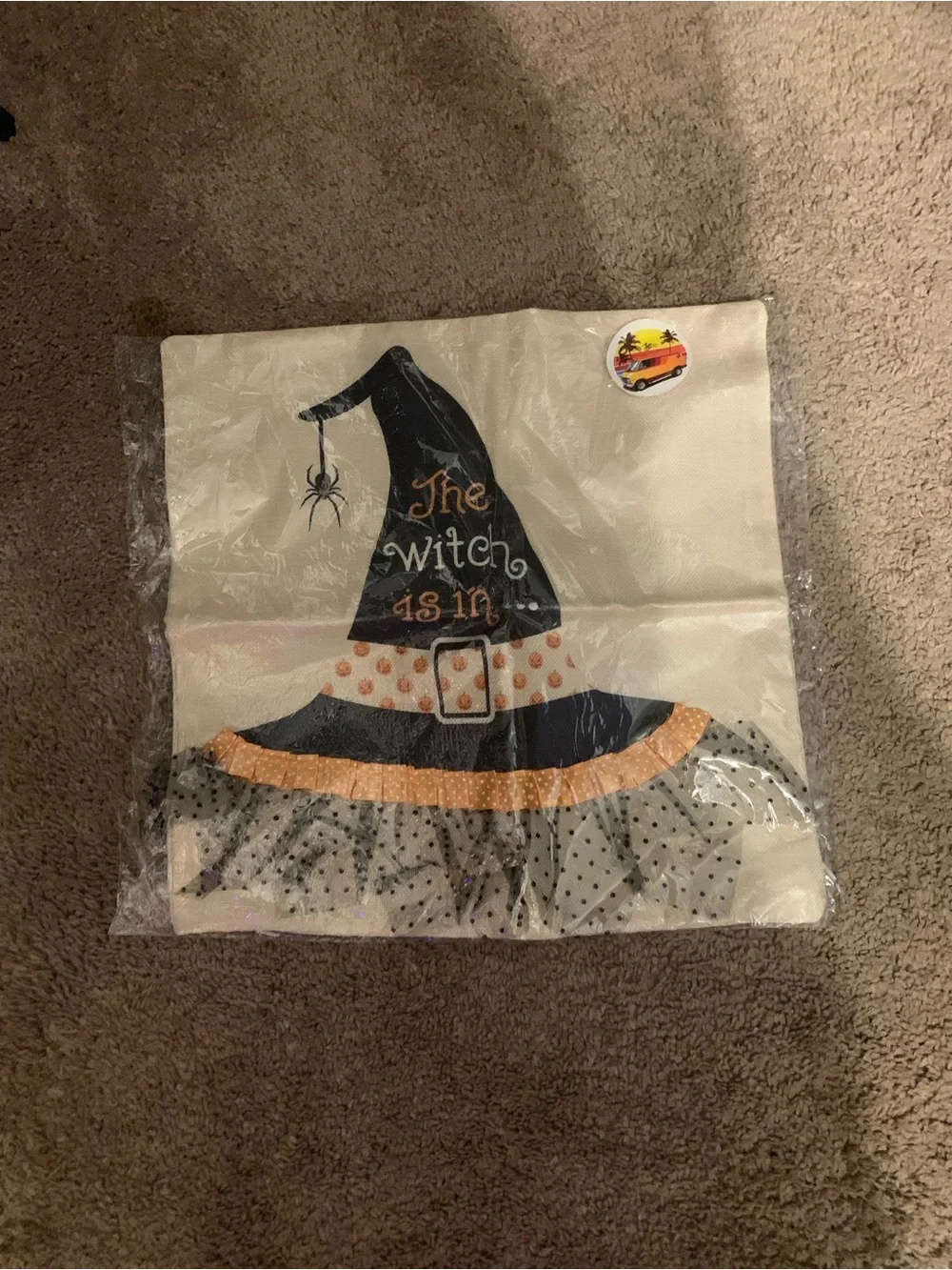 Kids Witch Hat Costume Accessory in Black and Orange